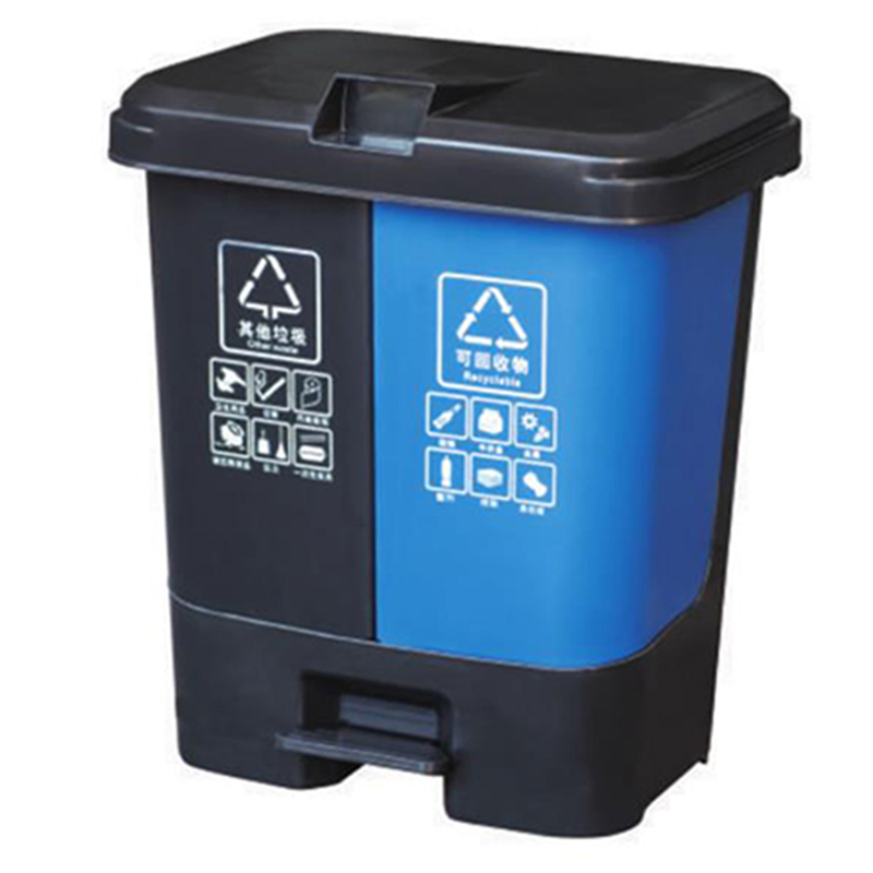 塑料分類（lèi）腳踏垃圾桶