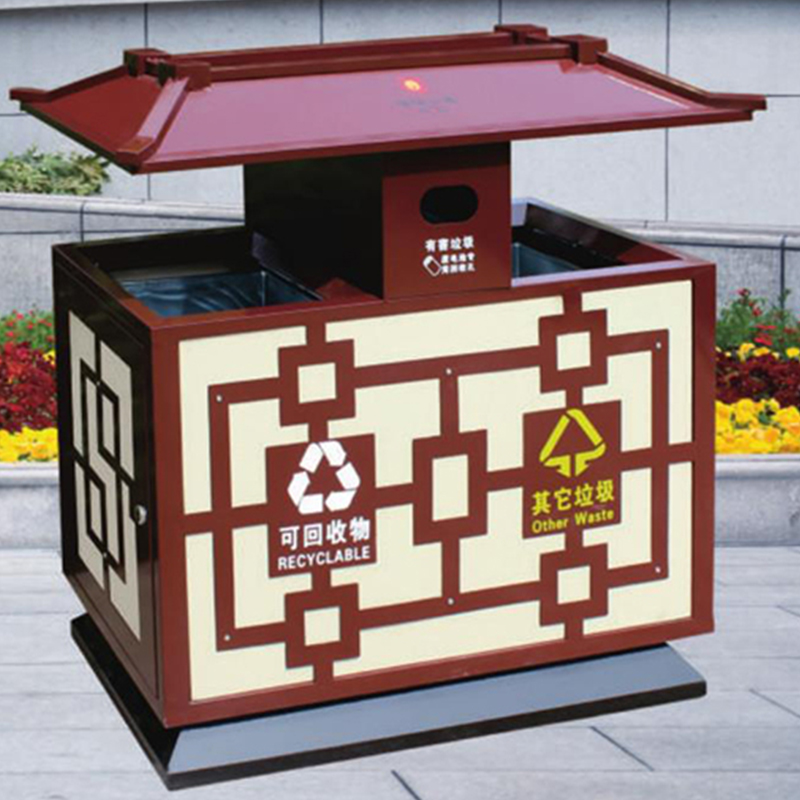鋼板垃圾桶