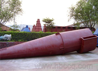 上海某軍工企業機加工銅屑分離用旋（xuán）風除塵器安裝完畢