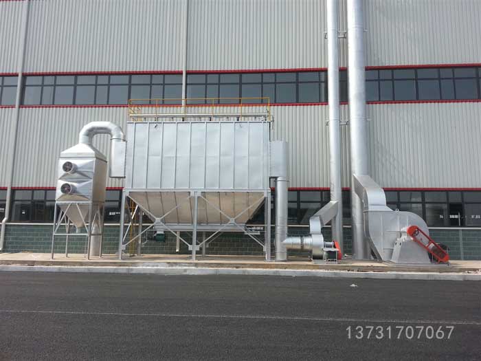 山東東（dōng）營碳素廠生陽極加工車間除塵器項