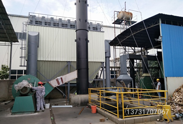 山東（dōng）荷澤5T生（shēng）物質鍋爐除塵器安裝完畢