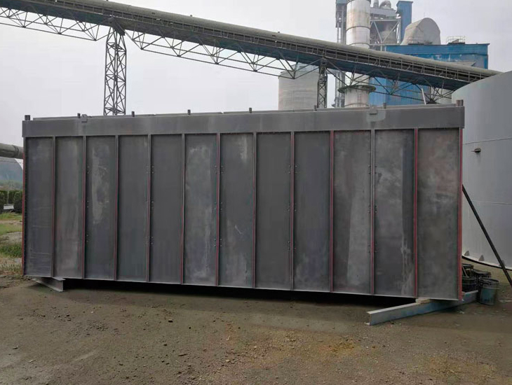 內蒙古包頭（tóu）球團豎爐布袋除塵器緊張施工中