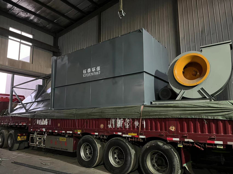 陝西榆林碳素材料人造石墨加工生產線配套除塵器發貨