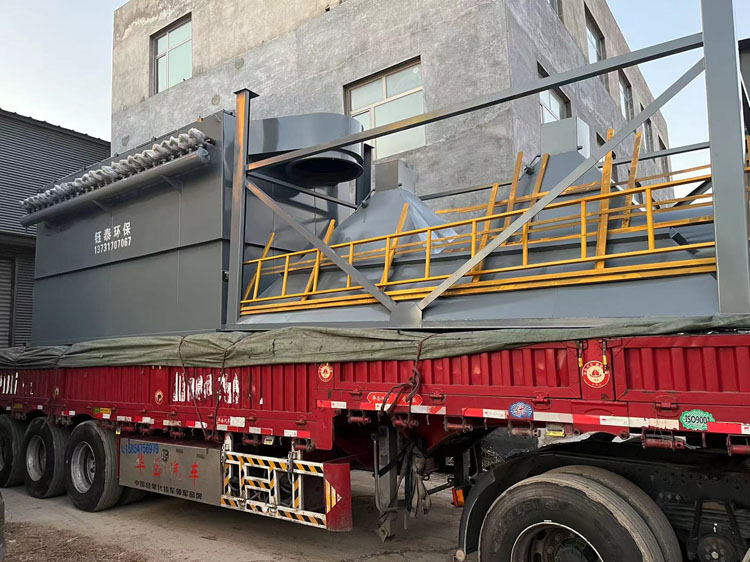 陝西榆林碳素材料人造石墨加工生產線配套除塵器發貨