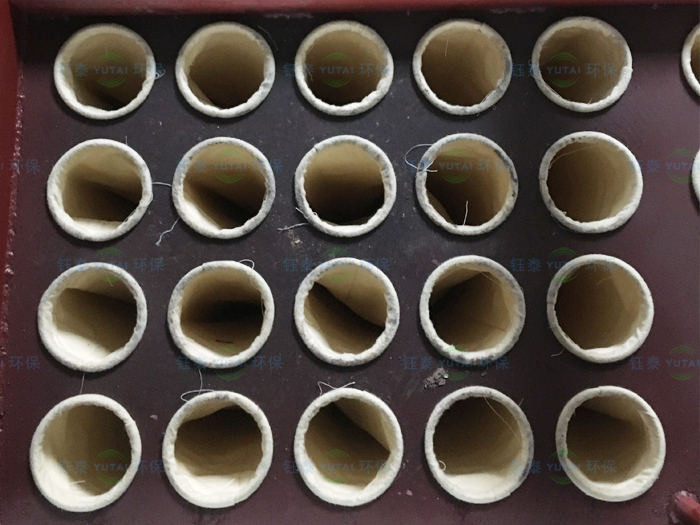 除（chú）塵布袋和除塵骨（gǔ）架安裝（zhuāng）完成