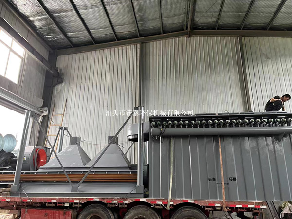 保定定興縣沙子烘幹用DMC-360脈衝布袋除（chú）塵器發貨