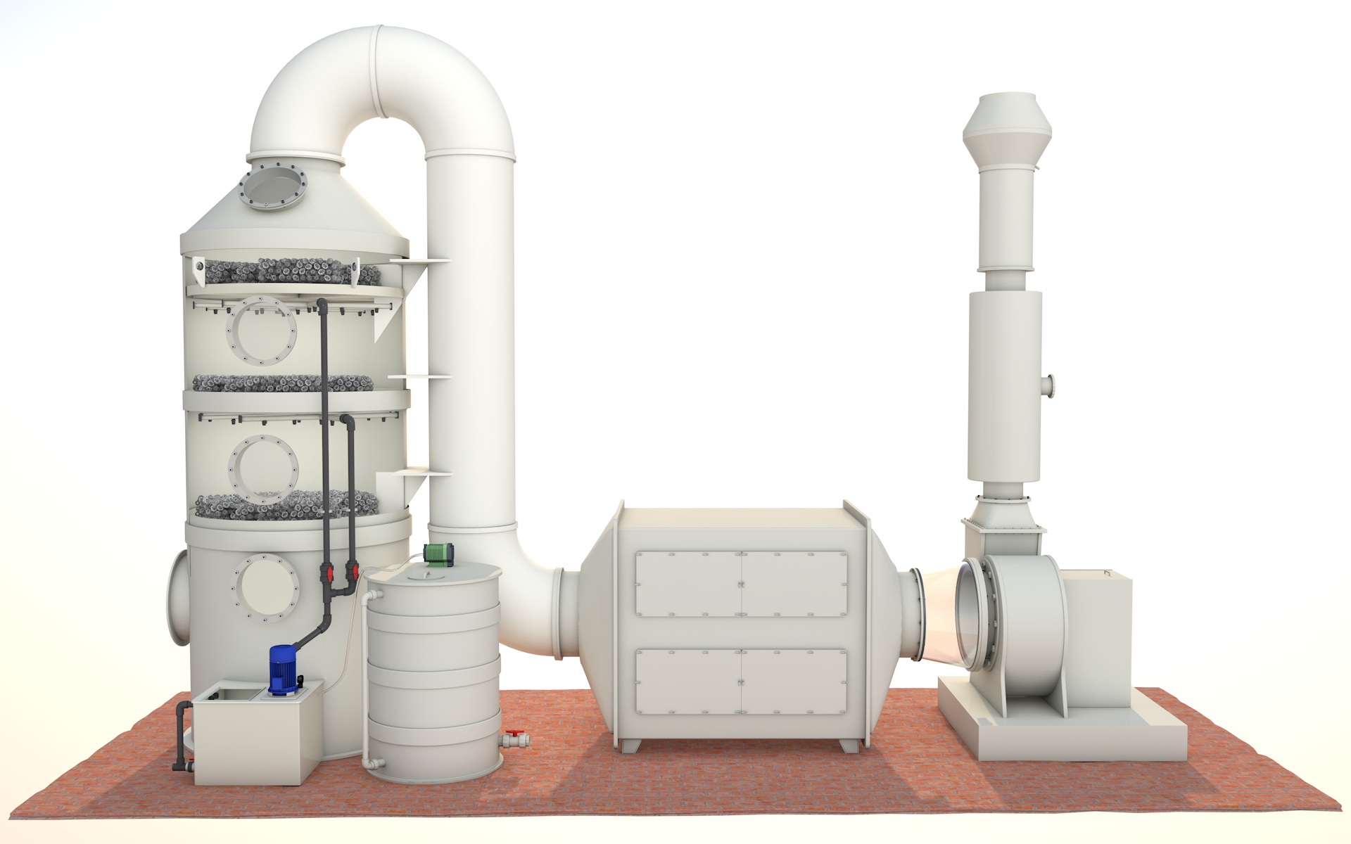 廢氣淨化噴（pēn）淋塔