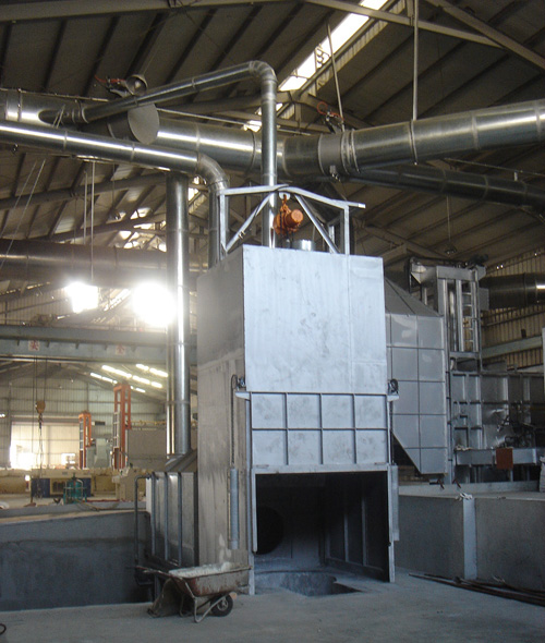 河南長葛鋁熔煉炒灰機鋁灰除塵係（xì）統10月份交付使用