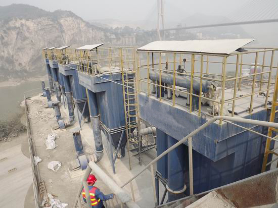 銀川（chuān）中衛劉經理定購的PPC32-4水泥庫頂布袋除塵器已發貨