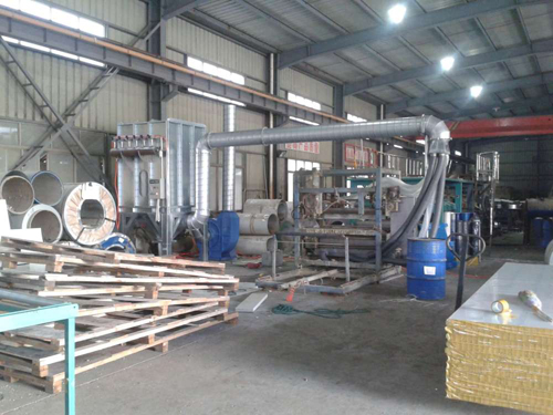 河間岩棉廠定購的岩棉生產線布袋（dài）除塵器已發貨