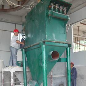 山東青（qīng）島（dǎo）蔡經理定購的膩子粉、外牆塗料（liào）車（chē）間除塵器已發貨